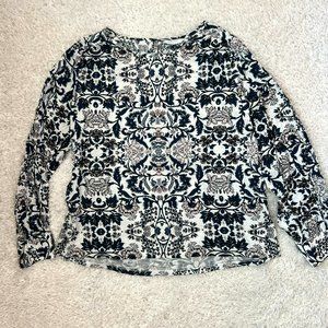 Lucky Brand Long Sleeved Floral Blouse - Large